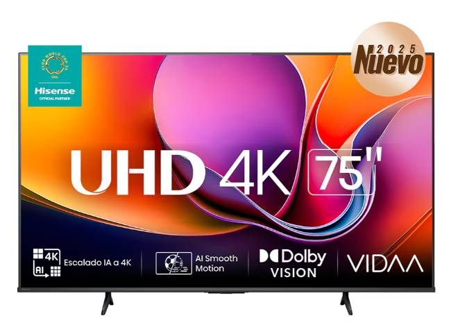 Televisiones Hisense 75A65NV